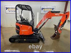 2019 Kubota U27-4 Orops Excavator With. Front Aux, Quick Attach Bucket With Thum