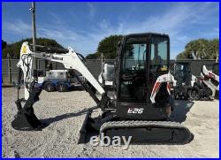 2020 Bobcat E26 Enclosed Ac/heat Low Hours Great Tracks Hydraulic Thumb