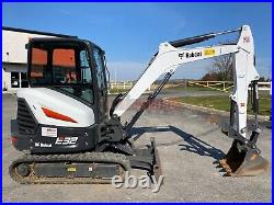 2020 Bobcat E32i Mini Excavator, 913 Hrs, Cab, Heat/ac, Long Arm, Thumb, 24.8 HP