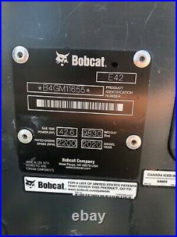 2020 Bobcat E42 Mini Excavator R-Series Loaded Tilt, Gravel Buckets, Auger