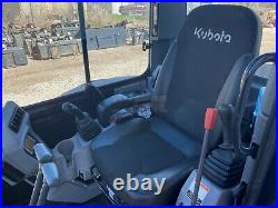 2020 Kubota U35-4 Mini Excavator, Cab, Hyd Thumb, 2 Speed, Heat A/c, 371 Hrs