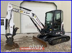 2021 Bobcat E35i Mini Excavator, 583 Hrs, Cab, Heat/ac, 2 Spd, Thumb, Long Arm