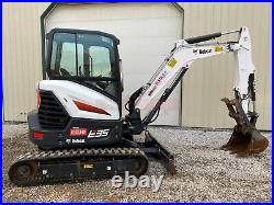 2021 Bobcat E35i Mini Excavator, 583 Hrs, Cab, Heat/ac, 2 Spd, Thumb, Long Arm