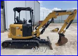 2021 Caterpillar 303.5 Cr Open Cab Track Mini Excavator Cat 303