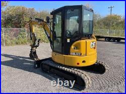 2021 Caterpillar 303.5 E2 Mini Excavator Rubber Tracks Cab Aux Hyd Cab bidadoo