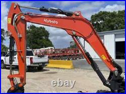 2021 Kubota KX060-5 Mini Excavator Rubber Tracks Cab Backhoe Blade 2-spd bidadoo