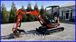 2021 Kubota U27-4 Mini Excavator Hydraulic Thumb Zero Tail Swing Quicktach