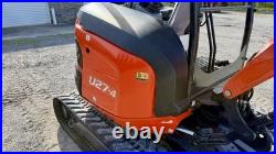 2021 Kubota U27-4 Mini Excavator Hydraulic Thumb Zero Tail Swing Quicktach