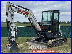 2022 Bobcat E35i R2 Mini Excavator, 438 Hrs, Cab, Heat/ac, Thumb, Long Arm, 2 Pd