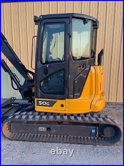 2022 John Deere 50g Mini Excavator 213 Hours