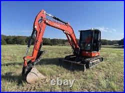2022 Kubota Kx057-5 Cab Straightblade Thumb Track Excavator