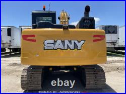 2022 SANY SY135C Hydraulic Excavator Trackhoe Aux Blade A/C Bucket Isuzu bidadoo
