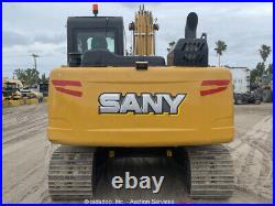 2022 Sany SY135C Excavator A/C Cab Aux Hyd Backfill Blade Isuzu 105 hp bidadoo