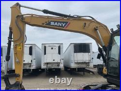 2022 Sany SY135C Excavator A/C Cab Aux Hyd Backfill Blade Isuzu 105 hp bidadoo