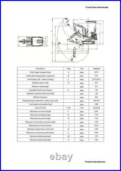 2023 CFG DY16 Hydraulic Excavator Kubota Diesel Hydrostatic 36 Dozer Blade