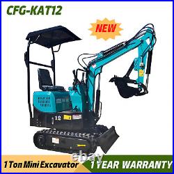 2023 CFG KAT12 1 Ton Mini Excavator 13.5HP Tracked Crawler Hydraulic B&S Engine