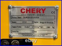 2023 Chery KV12 Compact Mini Excavator Thumb Aux Hydraulics 15 Bucket