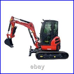 2023 New 3.5 Ton Mini Excavator with Yanmar Engine EPA Certified Cab with Air