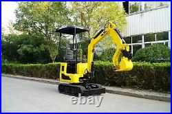 2024 1 TON, Mini Excavator with Canopy Kubota Diesel, Bucket/Hydraulic Thumb