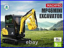 2024 New MACHPRO MP46 Mini Excavator 2 Tons EPA Engine Tracked Crawler Cab