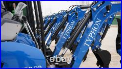 2025 4000 lb TYPHON TERROR XVII Cabin Mini Excavator Rubber Track w Kubota D902