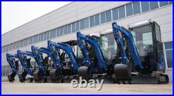 2025 4000 lb TYPHON TERROR XVII Cabin Mini Excavator Rubber Track w Kubota D902