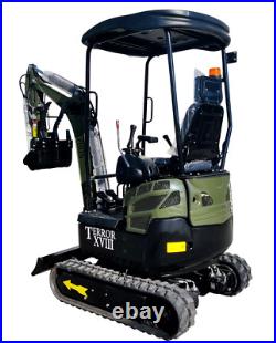 2025 4000 lb Typhon Terror XVIII Mini Excavator Rubber Track with Kubota Diesel 2025 4000 lb Typhon Terror XVIII Mini Excavator Rubber Track with Kubota Diesel