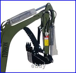 2025 4000 lb Typhon Terror XVIII Mini Excavator Rubber Track with Kubota Diesel 2025 4000 lb Typhon Terror XVIII Mini Excavator Rubber Track with Kubota Diesel