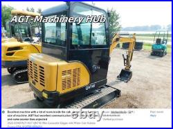 2025 COMPACT AGT QNT45 Mini Excavator Digger with Wider Cab Kubota Engine EPA