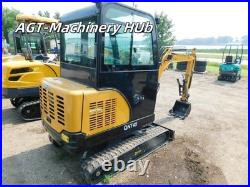 2025 COMPACT AGT QNT45 Mini Excavator Digger with Wider Cab Kubota Engine EPA