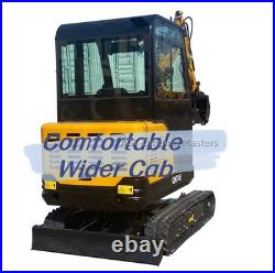 2025 COMPACT AGT QNT45 Mini Excavator Digger with Wider Cab Kubota Engine EPA