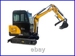 2025 COMPACT AGT QNT45 Mini Excavator Digger with Wider Cab Kubota Engine EPA