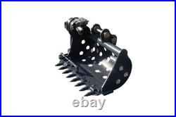 2025 NEW Hedge Mowing Bucket Attachment for Excavator Diggers Cutting USA Stock