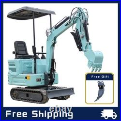 2025 New 1.4T Mini Excavator, Kubota Engine 13.5HP, Free assistive devices