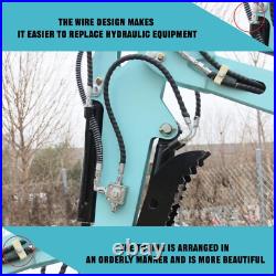 2025 New 1.4T Mini Excavator, Kubota Engine 13.5HP, Free assistive devices