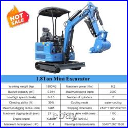 2025 New Mini Hydraulic Excavator KUBOTA Diesel 4,000 lbs 1.8 Ton in Stock USA 2025 New Mini Hydraulic Excavator KUBOTA Diesel 4,000 lbs 1.8 Ton in Stock USA