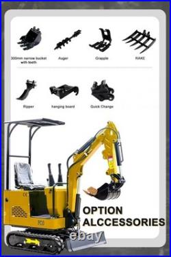 2026 New 1 Ton Mini Excavator Rato 13.5HP Gasoline Engine FREE SHIP /unloading