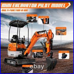 20HP Kubota EPA Mini Excavator Hydraulic Thumb, Side Tilt & Wide Tracks