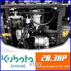 20HP Kubota EPA Mini Excavator Hydraulic Thumb, Side Tilt & Wide Tracks