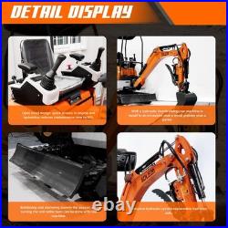 20HP Kubota EPA Mini Excavator Hydraulic Thumb, Side Tilt & Wide Tracks