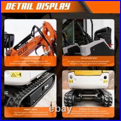 20HP Kubota EPA Mini Excavator Hydraulic Thumb, Side Tilt & Wide Tracks
