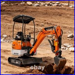 20HP Kubota EPA Mini Excavator Hydraulic Thumb, Side Tilt & Wide Tracks