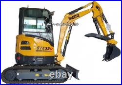 25HP Yanmar Engine SHANTUI STE35SR 2.8 Ton Mini Excavator Warm Air in Houston 25HP Yanmar Engine SHANTUI STE35SR 2.8 Ton Mini Excavator Warm Air in Houston