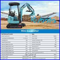 2.5T Kubota EPA Diesel Mini Excavator Side Swing Telescopic Tracks Free Ship 2.5T Kubota EPA Diesel Mini Excavator Side Swing Telescopic Tracks Free Ship