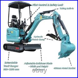 2.5Ton Mini Excavator Side Swing Digger Kubota D902 Diesel Engine+ 4 Attachments