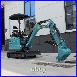 2.5Ton Mini Excavator Side Swing Digger Kubota D902 Diesel Engine+ 4 Attachments