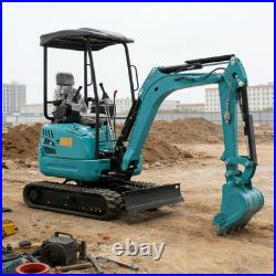 2.5Ton Mini Excavator Side Swing Digger Kubota D902 Diesel Engine+ 4 Attachments