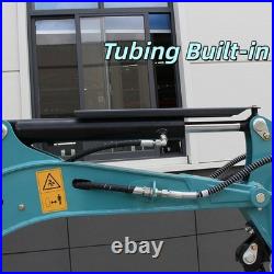 2.5Ton Mini Excavator Side Swing Digger Kubota D902 Diesel Engine+ 4 Attachments