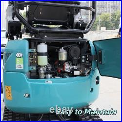 2.5Ton Mini Excavator Side Swing Digger Kubota D902 Diesel Engine+ 4 Attachments