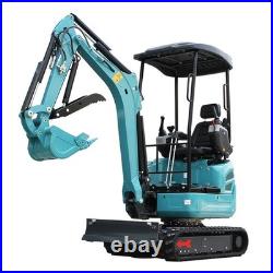 2.5Ton Mini Excavator Side Swing Digger Kubota D902 Diesel Engine+ 4 Attachments